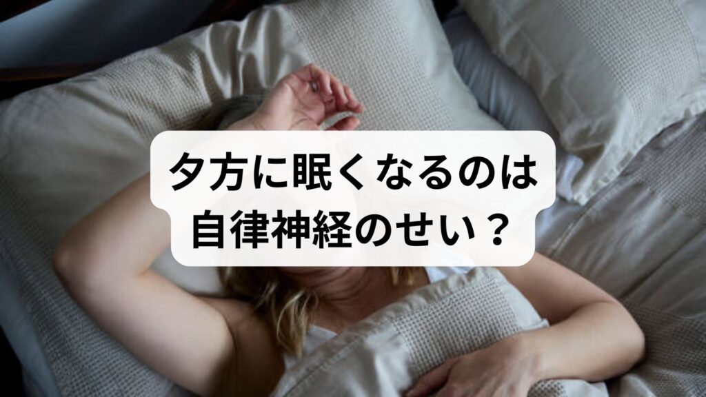 夕方に眠くなるのは自律神経のせい？東洋医学が教える原因と対策ガイド
