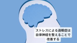 過眠症は自律神経を整えることで改善するさらに不規則な生活の影響で睡眠サイクルが乱れても昼間の眠気につながることがあります。
「体内時計」の働きをしているメラトニンというホルモンが乱れると本来起きていないといけない時間に眠気が強まることがあります。

起きている状態を維持するための脳の働きを弱める原因に自律神経の乱れがあります。
この自律神経の乱れを整えることで体内時計であるメラトニンを調整し正しい睡眠サイクルに改善できます。