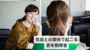 女性は月経・妊娠・出産などの生理的特徴から常に血が不足し、気が余る状態になります。
中医学では気のエネルギー源により血が生成され、血は気に栄養を提供し循環させているお互いに依存し合っている関係性が健康であるとの考えがありますので、この気と血のアンバランスの状態が続くと更年期障害の症状が出てくると考えます。