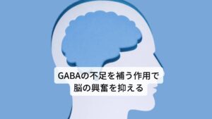  脳内にはGABA（ギャバ）という神経伝達物質が存在しており、神経を鎮め、精神を安定させリラックス効果をもたらすとされています。また、血圧の安定にも効果があります。このGABAが不足すると、脳の神経は常に興奮したままとなり、不眠状態など精神的な不調に陥るとされています。このGABAの不足に対してバレリアンの有効成分はGABAレセプターに作用し、GABAとの間で相互作用を示すことによって脳の興奮を鎮める働きを促します。このような作用機序によりバレリアン抽出物によって 眠りが深くなり、ノンレム睡眠期が減りレム睡眠期が増えたとの報告があります。臨床実験では、男女128人にバレリアン400mgを就寝前に服用したとこ ろ、眠りに就くまでの時間や睡眠の質が改善されたという結果が報告されています。 