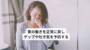 またペパーミントは、食べ過ぎや飲みすぎなどで胃の調子が悪い時に消化の働きを促してくれます。それにより腹痛や胃もたれ、胃けいれん、胸やけなどの症状を緩和してくれます。さらにペパーミントには鎮静効果があり、精神的な緊張を和らげ、イライラをしずめ、心身をリラックスする効果があります。また脳の神経伝達物質が不足して起こる無気力や抑うつを改善する精神安定化作用もペパーミントにはあり、うつ病などの治療にも利用されてきました。その他に鎮痛作用と抗菌作用があるため、虫歯や歯痛などの痛みを和らげてくれます。また鎮痙作用により胃の働きが正常に戻り、乗り物酔いや吐き気の予防になり、げっぷが出やすくなります。