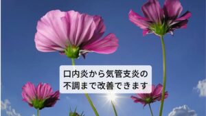 口内炎から気管支炎の不調まで改善できます