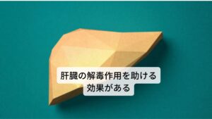 肝臓には、もともと解毒作用があります。この働きは、薬物などの異物をすばやく排泄するために肝臓でグルコースから生成されたグルクロン酸という物質を異物（毒素）に結合させ、水に溶けやすくすることにより尿として排泄しやすくすることによるものです。リコリスの主成分であるグリチルリチンが肝臓でグルクロン酸に代謝されることで素早く肝臓の解毒作用を強化することができるといわれています。