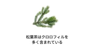 松葉茶の主要成分はクロロフィル、樹脂、酵素、鉄分、ビタミンK・A・Cなどが含まれています。
作用には
①滋養強壮作用
②抗酸化作用
③造血作用
④鎮痛作用
⑤解毒作用
⑥コレステロール値の低下
などがあります。
効用には貧血の改善、便秘の完治、動脈硬化の予防、リフレッシュ、疲労回復などがあります。
※1