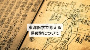 東洋医学で考える易疲労について東洋医学ではこの易疲労の状態を「気虚」と考えます。気虚は生命活動に必要な気(エネルギー)が身体に不足している状態です。あらゆる身体の器官にこの気が使われるため、不足すると全身症状が出現します。
【気虚の全身症状】
疲れ,倦怠感,体が冷えやすい,胃腸が弱い,食欲不振,胃もたれ,軟便,下痢, 体力も無く免疫機能も低下,風邪を引きやすいなど