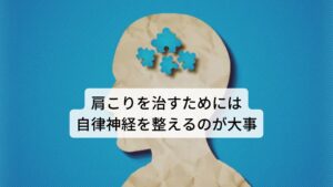 肩こりを改善させるために必要な局所的ではない「大局的な改善には自律神経を整えること」です。
先ほども解説したように局所的な血流改善ではなく、全身の血流をコントロールしている自律神経の働きを高めることで肩こりの根本的な改善が行えます。

この自律神経の働きを高める方法に東洋医学に基づく鍼灸治療があります。