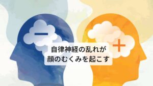 自律神経の乱れが顔のむくみを起こす浮動性めまいはふわふわとした雲の上を歩いているような浮いている感覚やまっすぐ歩けない、といった症状が出現します。
この浮動性めまいの中で多いのが自律神経の乱れによって起こる心因性めまいです。

心因性めまいは精神的なストレスによって自律神経に変調をもたらしてふわふわしためまいが発症すると考えられています。
また内耳における自律神経の乱れもめまいと同時にリンパの巡りも悪くなるため顔のむくみが起こるといわれています。

このむくみによって急に立ち上がったときに吐き気がしたり、お風呂から出たときなどに頭がくらくらしたり、一瞬目の前が真っ暗になることがあります。※1