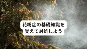 花粉症の基礎知識を覚えて対処しよう花粉症の基礎知識として、ぜひ症状の改善にお役立てください。

[花粉症とは]
花粉症とは、ある特定の植物の花粉に対して過剰な免疫反応を示すアレルギーです。
身体に入り込んだ花粉という異物を体から排出するために、防御反応が過剰に働いているのが花粉症の症状です。

花粉症は原因となる花粉の飛ぶ季節に起こるため、季節性アレルギーとも呼ばれています。

[花粉症の症状について]
花粉症の症状は、主に鼻と目に現れます。
くしゃみ・鼻水・鼻づまりを花粉症の三大症状と言います。

症状の程度は、花粉の飛散量や花粉に対する身体の反応によって異なります。
症状の重い年もあれば、軽い年もあり、同じシーズンでも日によって症状の出方が変わります。

[花粉症の主な症状]
・くしゃみ：連続してくしゃみが出る
・鼻水：サラサラとした水っぽい鼻水（アレルギーの特徴）
・鼻づまり：鼻粘膜が腫れることで鼻の通りが悪くなる
・目のかゆみ
・のどのかゆみ
・頭痛
・倦怠感

[花粉症の原因]
花粉症の原因は、植物の花粉です。
花粉症の原因となる花粉は60種を超えると言われており、人によって反応する花粉は異なります。
空中に飛び交っている花粉が鼻や目などの粘膜に接触することで、過剰な免疫反応が起こります。

[花粉の飛散時期]
花粉の飛散時期は地域によってそのピークの時期が多少異なりますが、年中、いずれかの花粉が飛んでいます。
一般的に、春はスギ・ヒノキ、夏はシラカンバ・イネ、秋はブタクサ・ヨモギ、冬はスギが多いとされています。
花粉の飛散状況を伝える情報も発信されていますので、ご自身の花粉症の時期が近づいてきたら、こまめに確認すると良いでしょう。

[花粉症の対処法]
現代医学では花粉症の対処法は、症状に合わせた薬が中心となります。
主に飲み薬や点鼻薬で症状を抑えるものがよく用いられます。

また、花粉を身体に近づけないようにすることが大切です。
マスクやゴーグル、花粉のつきにくい衣類などで、できるだけ鼻や目の粘膜に花粉が接触しない工夫をしましょう。