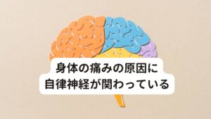 身体の痛みの原因に自律神経が関わっているこのように「整形外科ではヘルニアが原因かもしれないといわれた」という状態の患者様の痛みの原因をしっかり調べると「自律神経の乱れによって痛みが起きている」ということはよくあります。

整形外科領域では画像診断を主に原因を探りますが、実は「痛み」そのもの自体はわかるものではありません。
今回のように「やや頚椎ヘルニア」という場合は筋肉や骨などの物理的な圧迫などによる痛みではない可能性があります。

とくにその他の症状(不眠や頭痛など)も多々ある場合は自律神経の乱れによる痛みの可能性が高いことがあります。
その場合は鍼灸治療で十分に改善できます。