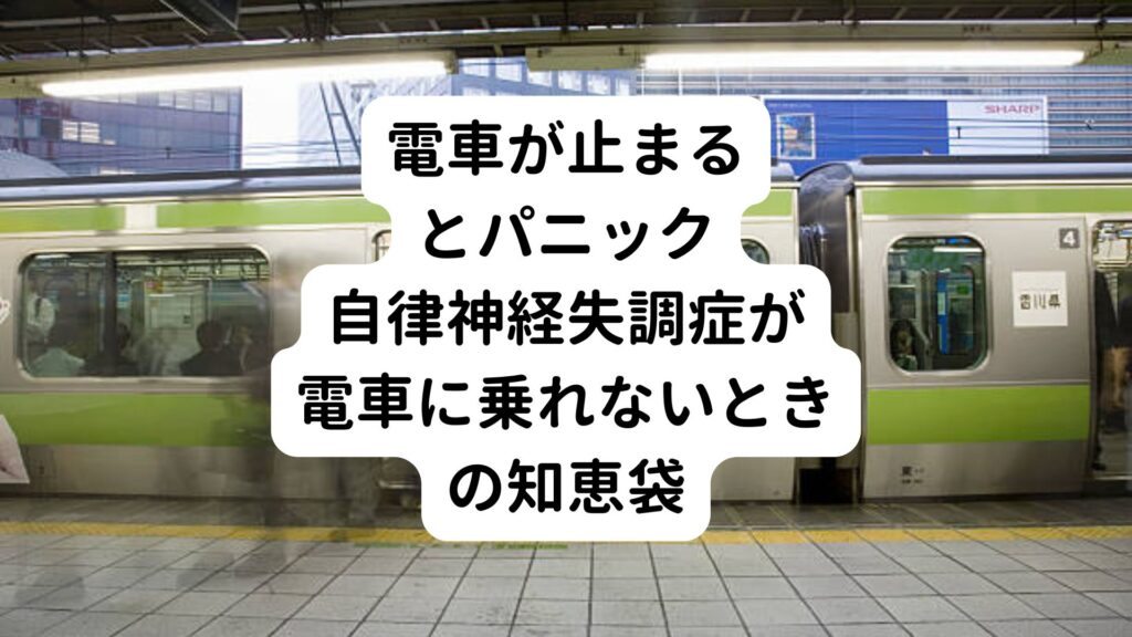 電車が止まるとパニック｜自律神経失調症が電車に乗れないときの知恵袋