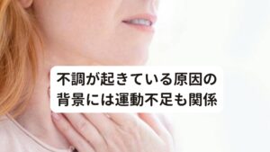 不調が起きている原因の背景には運動不足も関係不調を引き起こしている原因には「日常生活で身体を動かす運動やスポーツをする機会はほぼ無い」という背景が関係しています。
またパソコンやスマートフォンを操作する時の猫背の姿勢が肩甲骨の動きを制限してしまい、この機能低下による血行不良が背中全体の動きを悪くし痛みを引き起こしています。

その他に、リモートワーク中の首を前に突き出した姿勢により、頚椎の椎間板にも負担がかかっている可能性があります。
この椎間板への負担が背中の広範囲に痛みを引き起こすことがあり、これも背中に痛みを起こす一因である可能性が高いと考えられます。

主訴である呼吸時に痛みが増す症状については、息を吸うことによって胸郭（肋骨に囲まれた胸のスペース）が拡張するたびに痛みを起こすこれらの筋肉にストレッチの刺激が入ることで起こると考えられます。


※また肩甲骨を寄せたときに起こる背中の痛みについては別のページで解説しています。
　詳細な情報は下記のリンクからご覧ください。