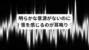 耳鳴りの主な原因として、
・加齢
・大きな騒音
・耳あか
・薬物
などがあります。

周囲に明らかな音源がないのに音を感じる、聞こえるのが耳鳴りです。
耳鳴りで聞こえる音は「キーン」という金属音や電子音のような高音や、「ボー」「ジー」という低い音など様々なものがあります。