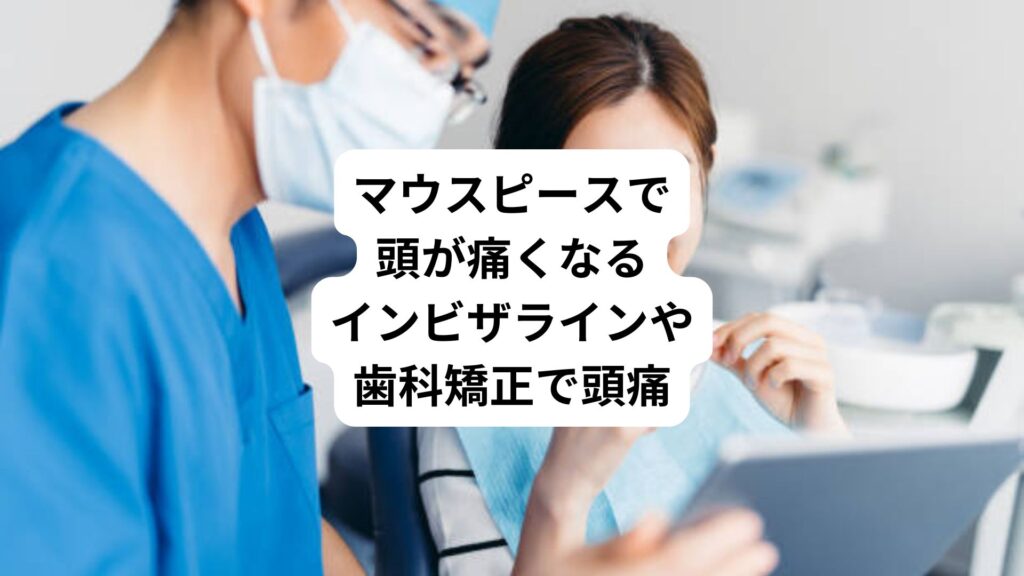 マウスピースで頭が痛くなる|インビザラインや歯科矯正で頭痛