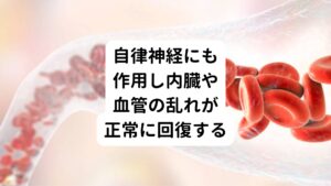 この自律神経は、私たちの意志とは無関係に働き、内臓や血管をコントロールしており、自律神経が乱れると、さまざまな不定愁訴が起こります。
そこでツボを刺激すれば、この自律神経の乱れが正常な範囲に調整されて不定愁訴が改善できます。

自律神経の調整作用は、血圧のコントロールにも役立つので、高血圧の方も大いに期待できます。