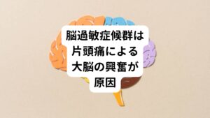 もともと脳過敏症候群の原因である片頭痛が、どのようにして起こるかは明らかになってはいません。

頭蓋内の血管に関係する三叉（さんさ）神経が何らかの原因で刺激されると、脳に興奮の情報が伝えられます。
それによって血管が拡張して炎症物質が三叉神経を刺激して痛みが起こったり、閃輝暗点と呼ばれる視覚症状が出たり、悪心・嘔吐などの「片頭痛」の症状が出ると考えられています。

このように片頭痛は、脳の血管が異常に拡張して、血管周囲にあるセンサーの役目を果たしている三叉神経への刺激が元になり、大脳が興奮することが原因で起こります。
この大脳の興奮が実は脳過敏症候群につながる原因と考えられています。