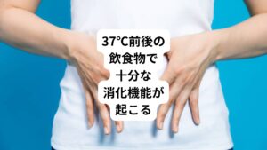 これらのことから、私達が「美味しい」と感じるのは体温と不快関係があることがわかります。
おおよそ私達の体は37℃前後で十分な機能を発揮できるように設定されています。
そのため、度を越えた冷たい飲み物が大量に入ってくると、内臓が冷やされてしまい各消化器官にいる消化酵素が効率的に働くことができなくなる可能性があります。