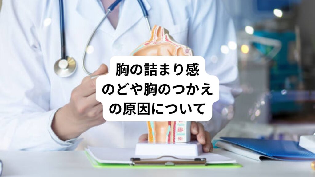 胸の詰まり感|のどや胸のつかえの原因について