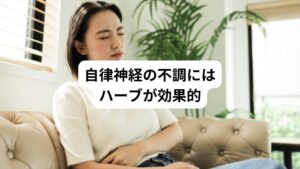 自律神経のバランスが崩れると頭痛、肩こり、手足のしびれなど、さまざまな症状が起こりやすくなります。
このような状態に心当たりがある方、予防のためにセルフケアしたいという方は自律神経に対して働きかけるハーブティーがおすすめです。
今回は「ハーブティーは自律神経を整える｜おすすめの効くハーブ」と題して、自律神経の働きやハーブティーに期待できる効果や効能について解説します。