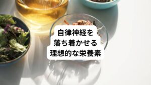 自律神経を落ち着かせるために積極的に摂りたい栄養とはどんなものでしょうか。
自律神経をサポートする栄養素を紹介します。