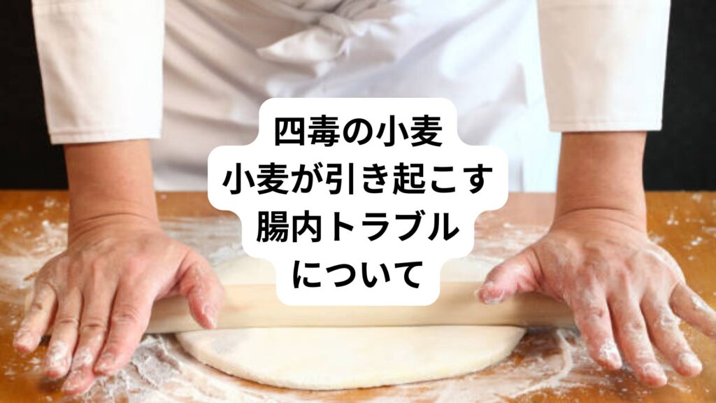 四毒の小麦｜小麦が引き起こす腸内トラブルについて