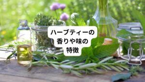 ハーブやハーブティーの食品としての効能は明確にお示しできませんでしたが、香りが心とからだに働きかけるアロマテラピーの効果は、自身の気分の変化からも実感することが多いです。
そこで、いくつかのハーブティーの香りや味の特徴をまとめてみました。
・カモミール
甘みのある花の香り
・カルダモン
スパイシーですっきりした味
・セージ
すっきりした香りで少し苦味
・ハイビスカス
フルーティーで酸味が強い、鮮やかな赤色
・フェンネル
ほのかに甘くスパイシー
・ペパーミント
鼻に抜けるミントの爽やかな風味
・ラベンダー
強い香り
・レモングラス
すっきりと爽やかでレモンのような香り
・ローズヒップ
フルーティーな香りとほのかに甘酸っぱい
・ローズマリー
薬草のような強い香り