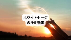 ホワイトセージの浄化作用とは、具体的にどのようなものなのでしょうか。
それは、｢場｣や｢気（心）｣を清める力です。