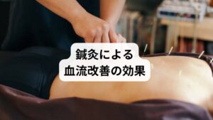 セルフケアや食事改善だけでは限界がある場合、鍼灸が有効です。

鍼灸の作用：ツボ刺激で血流を改善し、筋肉の緊張を緩める。
自律神経の調整：交感神経と副交感神経のバランスを整える。
持続的な効果：定期的な施術で血流改善が安定。