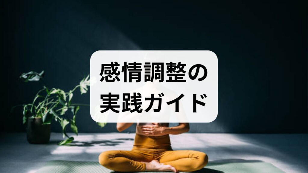感情調整の実践ガイド｜効果的な方法と現場で使えるセルフケア