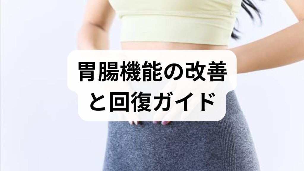 胃腸機能の改善と回復ガイド｜専門家監修でわかる実践プランと鍼灸の役割