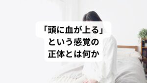 「頭に血が上る」とは、怒りや興奮で冷静さを欠く状態を指す慣用的な表現ですが、この感覚には実在する身体的な変化が伴っています。物理的に逆立ちをした時のように頭部へ血液が溜まっているわけではありません。

この感覚の正体は、主に自律神経の働きが乱れることで、頭部の血管が急激に拡張したり、血流が一時的に過剰になったりすることで生じます。普段は意識しない血管の拍動を強く感じたり、顔のほてりを覚えたりするため、私たちはそれを「血が上る」という特有の感覚として認識するのです。