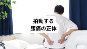 「左腰の後ろがズキズキ痛む」という症状は、単なる筋肉痛ではなく、深部の炎症や血流の滞りが関係しているケースが多く見られます。炎症が起きると、血管が拡張し神経を刺激するため、心臓の鼓動に合わせたような拍動性の痛みを感じやすくなります。また、過度なストレスや疲労で自律神経が乱れると、血管が収縮し、老廃物が蓄積して痛みの物質を放出する悪循環に陥ります。このズキズキした不快な腰痛を改善するには、患部の安静だけでなく、血行を促進し神経の興奮を鎮める対策が不可欠です。放置せず、早めのケアを心がけましょう。