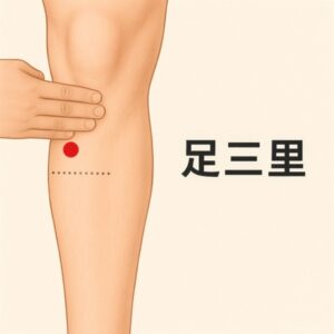 低気圧の接近に伴う身体の重だるさや倦怠感は、気圧低下により細胞内の水分排泄が滞り、自律神経が乱れることが直接的な原因です。膝下外側に位置する「足三里」は、胃腸の機能を活性化させ、全身の血液循環を正常な状態へ導くことで活力を引き出す土台を築きます。また、ふくらはぎの「豊隆(ほうりゅう)」を適切に刺激することで、体内に蓄積した余分な水分の排出を促し、むくみや重感の緩和に寄与します。